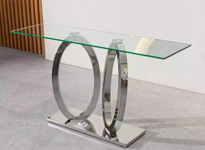 Designer Luxury Console Table Consoles Tables stainless steel with Glass Design